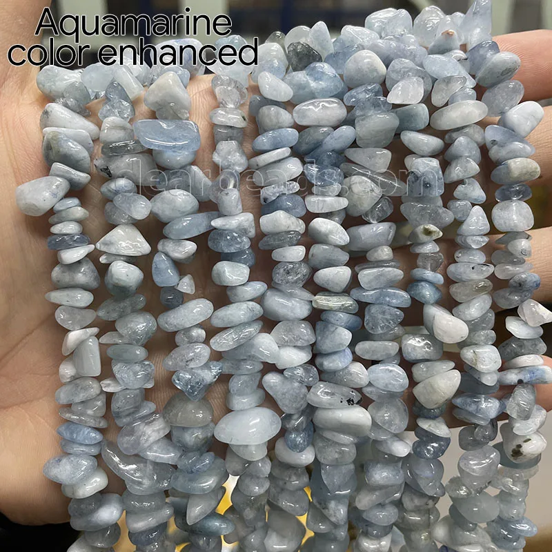 Natural Blue Turquoise Chip Beads, 5mm~8mm Wholesale Irregular Semi-precious Natural Stone Beads Chips