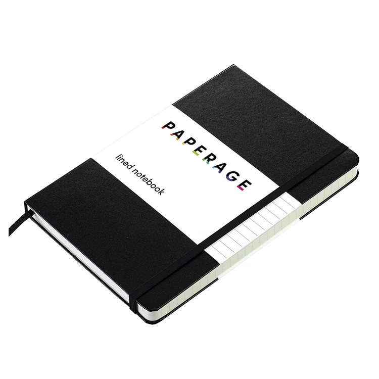 Best seller Custom made a5  high quality color pu leather travel journal notebook with pocket backside