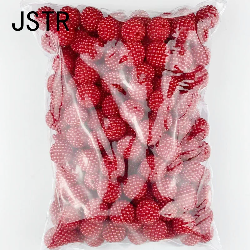 450g/bag 20mm Pink color ABS plastic chunky Bayberry Beads for jewelry making kid round Loose Beads bubble gum beads crafts