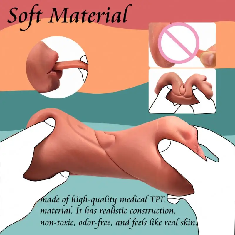 Wholesales 2 In 1 Realistic 3d Vagina Toy Male Masturbator Pocket Pussy Mouth Sex Toy For Men Artificial Vagina Masturbators %