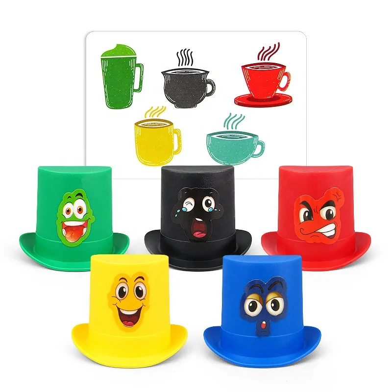 007-91A Rapid Hat Game Educational Color And Shape Matching Game Classic Quick Stacking Cups Game For Boys Girls Teens
