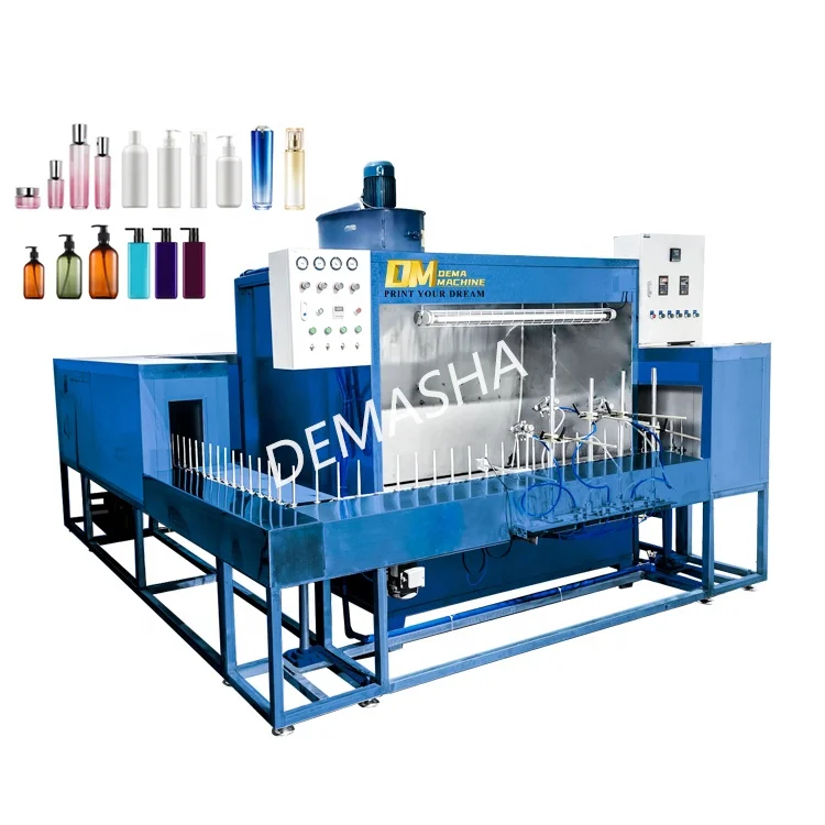 DM Factory Direct ceramic plasma automatic spray coating machine glass bottle spray painting machine