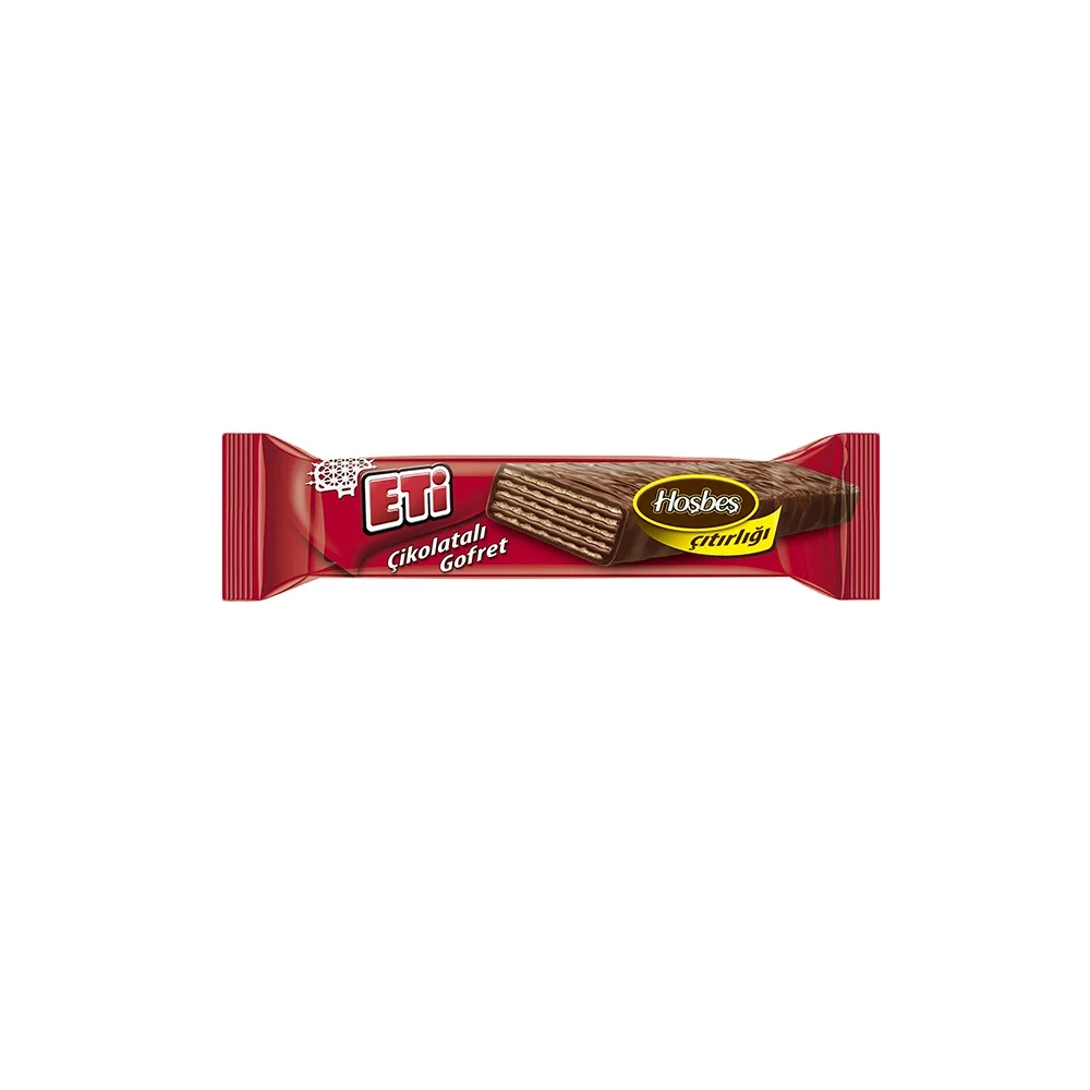 Eti Milk Chocolate Coated Wafer With Hazelnut Cream 34 gr x 36 All Time Fresh Date and Quality Service From Turkey
