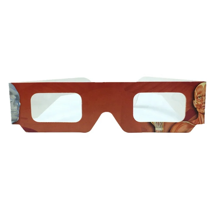 
Chromadepth Clear Lens 3d Paper Glasses 