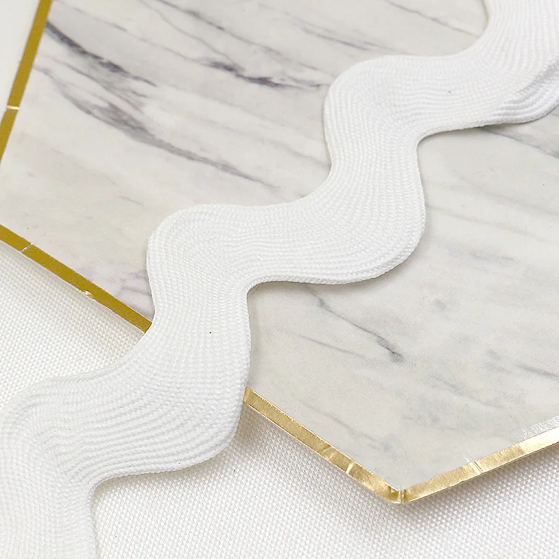 Wholesale 100% Polyester Jumbo Giant Ric Rac Trim Lace Gimp Zig Zag Ribbon