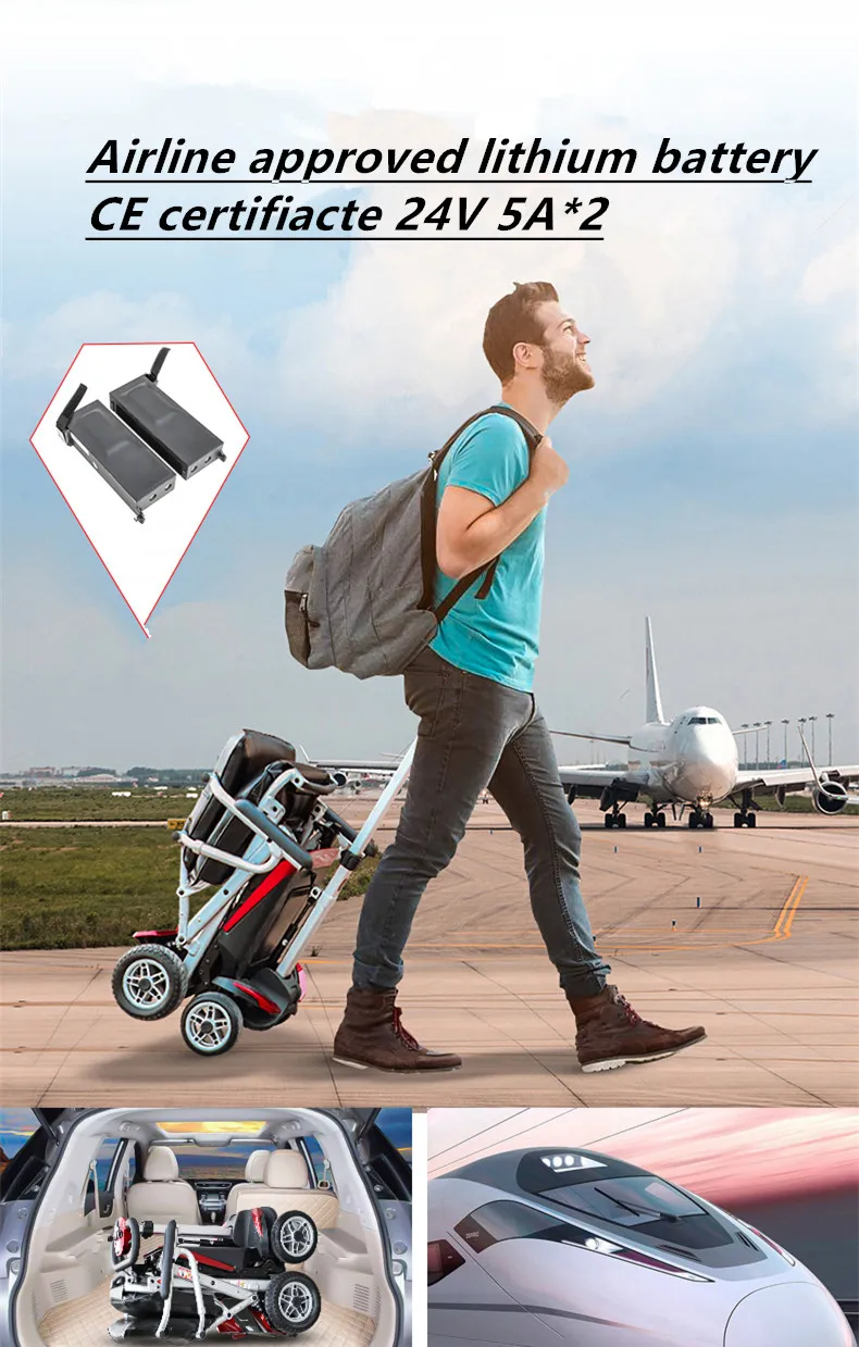 CE approved high quality 24V 10AH lithium battery power PG controller automatic folding mini electric scooter