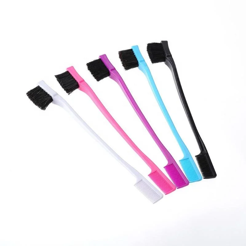 Wholesale Double Sided Edge Control Brush for Hair Beauty Salon Hairdressing Tools