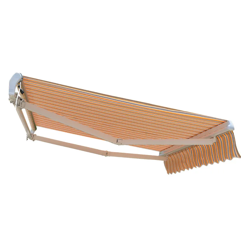 Aluminum Motorized/Manual Awning Sun Shade Customize Awning Folding Big Windows Retractable Outdoor Awnings