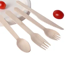 Manufacturer Wholesale Disposable Wooden Spoons Set