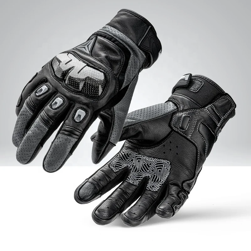 MOTOWOLF Outdoor Motorcycle riding Protective Carbon Fiber High Quality Leather Gloves