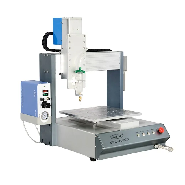 Easy Operation With Teach Pendant Desktop Epoxy Liquid Glue Dispenser Automatic Doming Sticker Dispensing Robot Machine