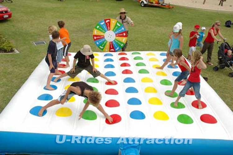 Factory prices fun interactive game blow up twister mattress inflatable twister for carnival events