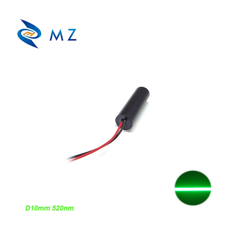 Компактный лазерный модуль D10mm 520nm 10mw с низкой температурой