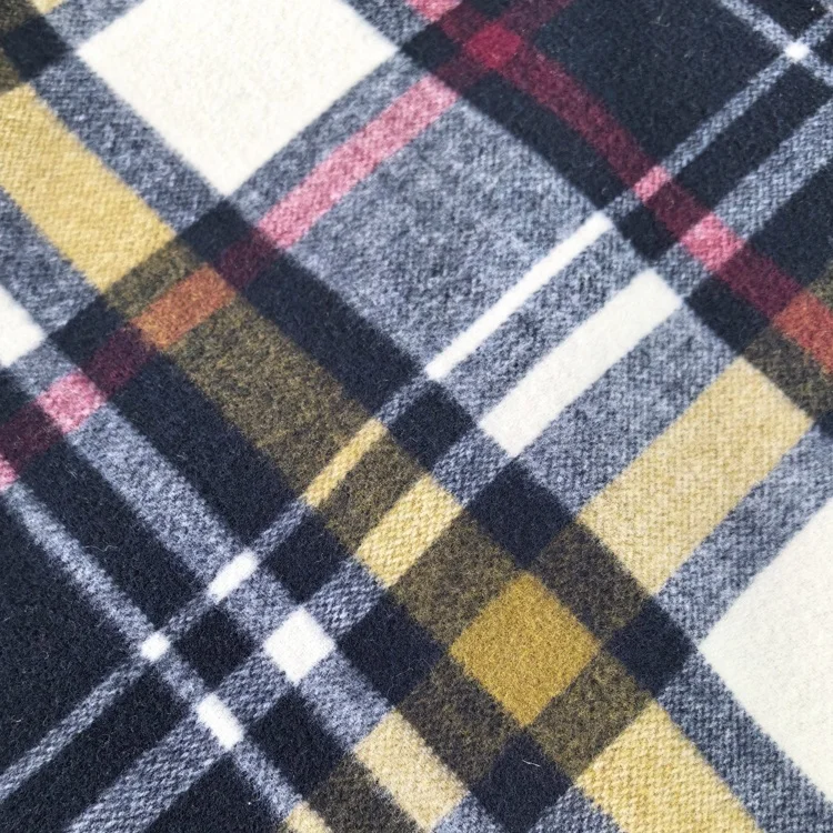 Factory supply wholesale price ready stock solid color woven wool melton woolen fabric