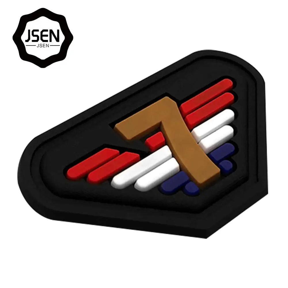 
Any color 3D heat transfer silicone label designer embossed logo PVC rubber patch for clothing/bag 