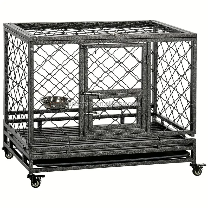 Heavy Duty Dog Cage Strong Metal Kennel and Crate for Large Dogs