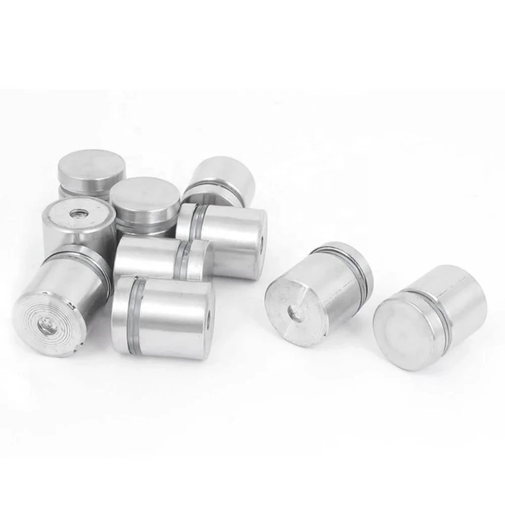 Hidden Stainless Steel Multicolor Acrylic Sign Standoffs Edge Grip Standoff Hardware For Plexiglass