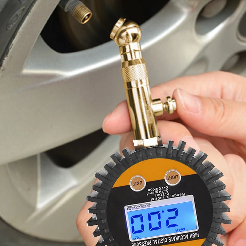 Professional Tire Pressure Gauges with Durable Construction and Large Easy-to-Read Numbers for Different Vehicle Tires