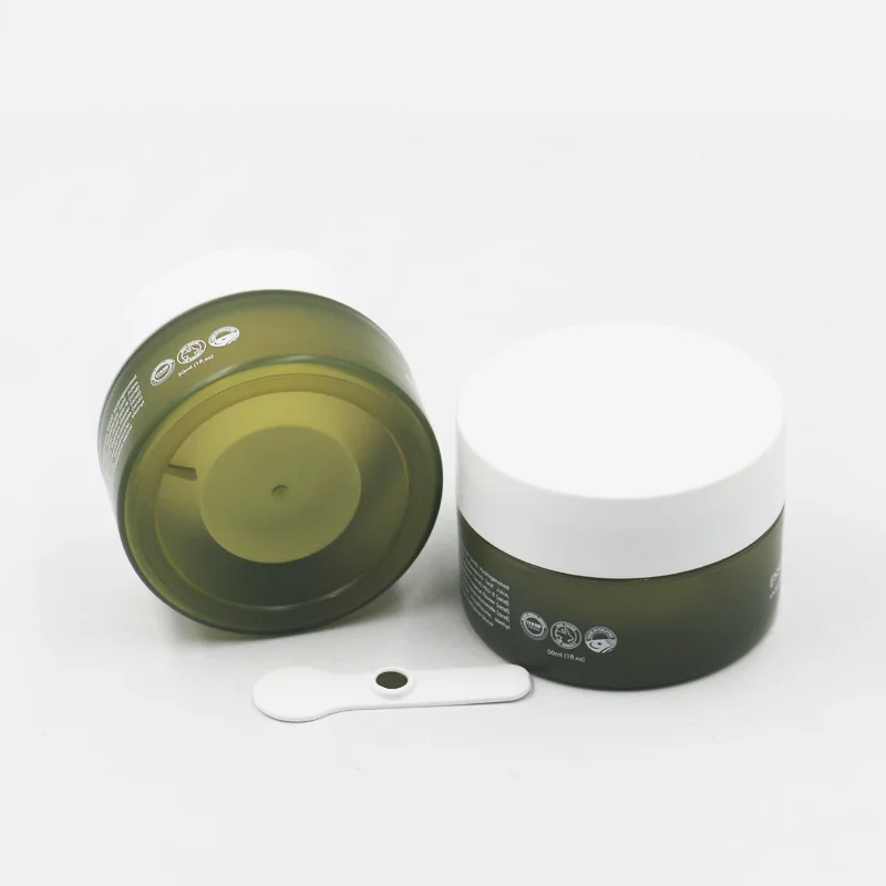 50g Hydrating Gel Jar With Magnet spoon PP cosmetic Container plastic Jars 50ml For face cream With Screw Top Lid