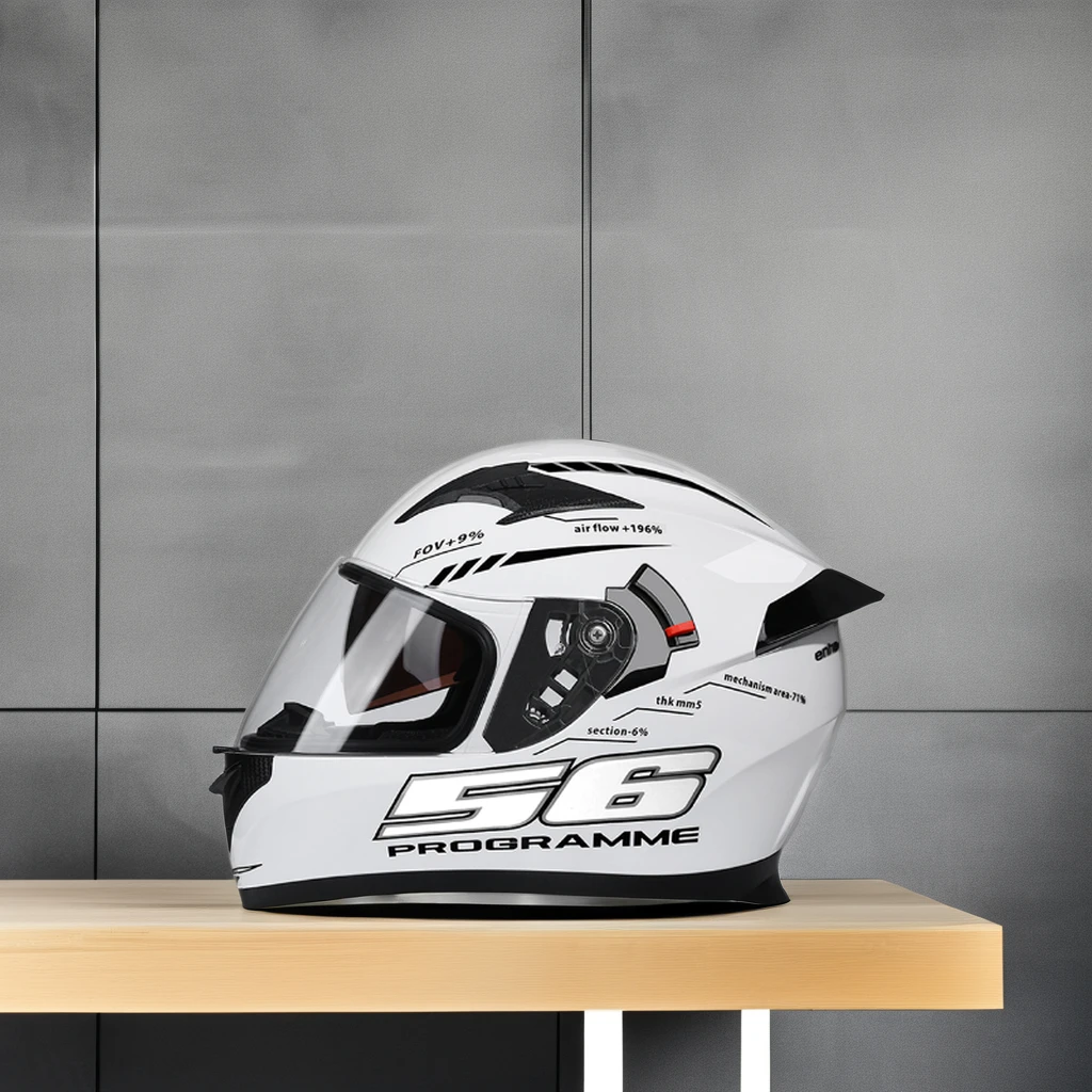 ABS Material Customized Universal Double Visor Helmet Smart Full Face Motorcycle Helmets for Riding