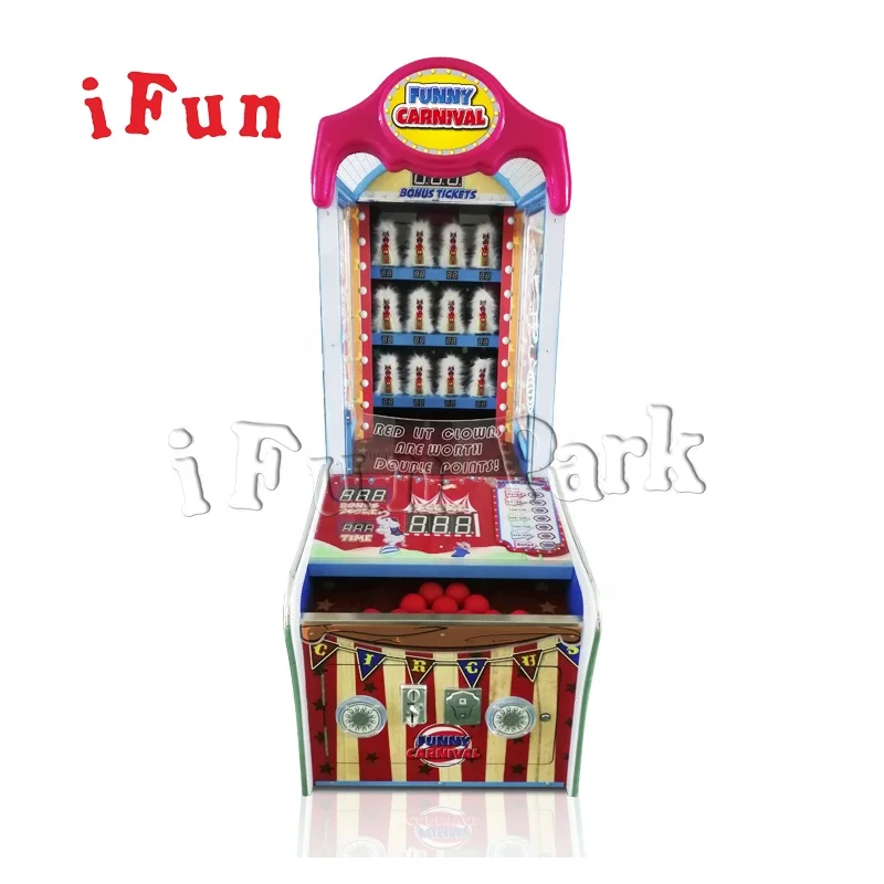 Ifun New Coin Operated Arcade Redemption Game Machine for Kids Children Funny Carnival Hit the Clowns Games