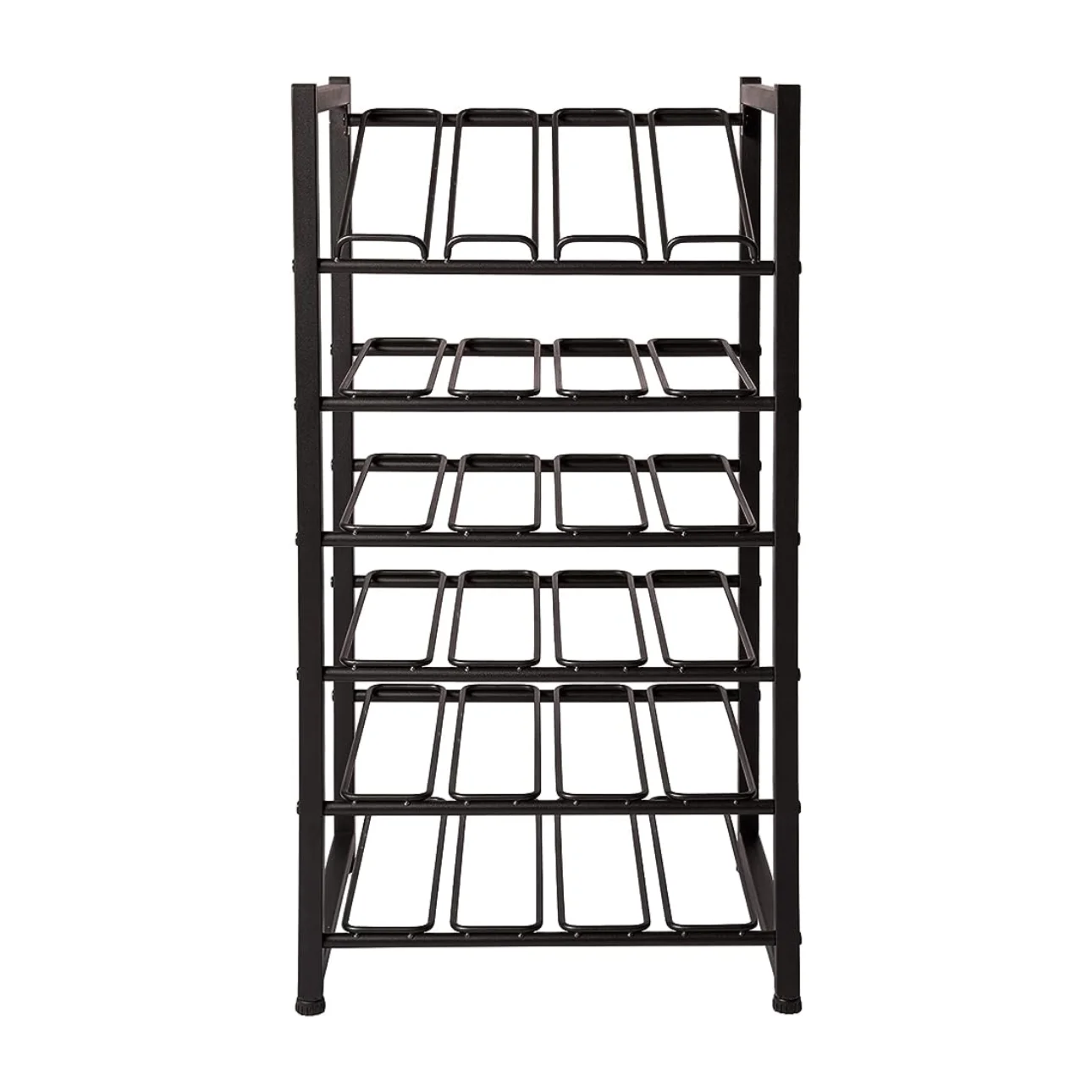 Brand liquor store fixtures luxury whisky metal rack powder coat black multi layers bottle wine display shelves