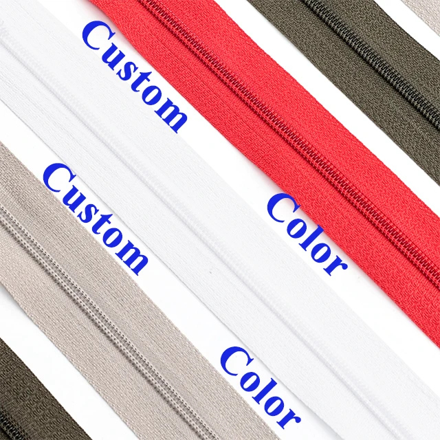 Buy Zipper Brand High Quality Sab Small Nylon Zippers Number 5 For Suit Pants Magic Mega Rainbow Zipper Hardware Nylon Zips