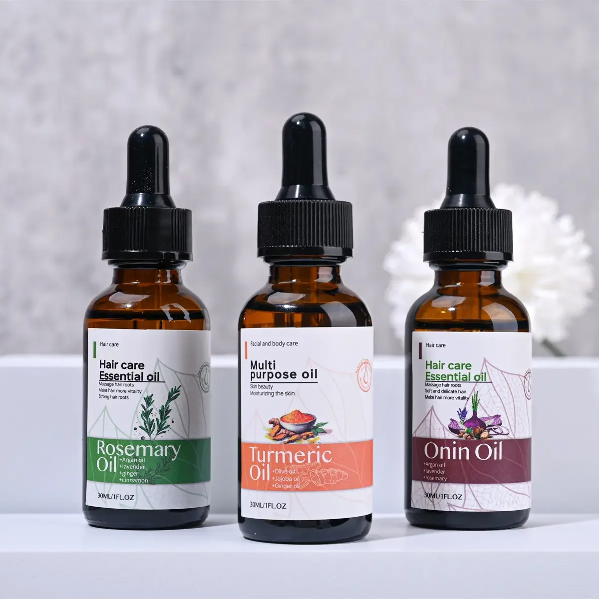 HANLINGER Private Label 30 мл многоцелевое масло для борьбы с сухой кожей даже цвета кожи здоровое куркумы ухода за лицом и телом