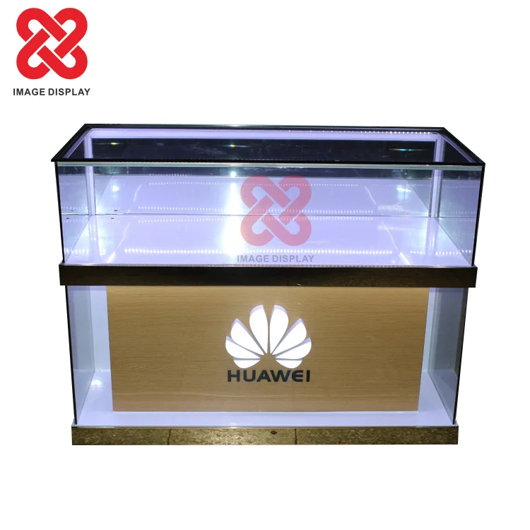 Retail High End Cell Phone Display Showcase OPPO/VIVO Mobile Phone Shop showcases glass display cabinet