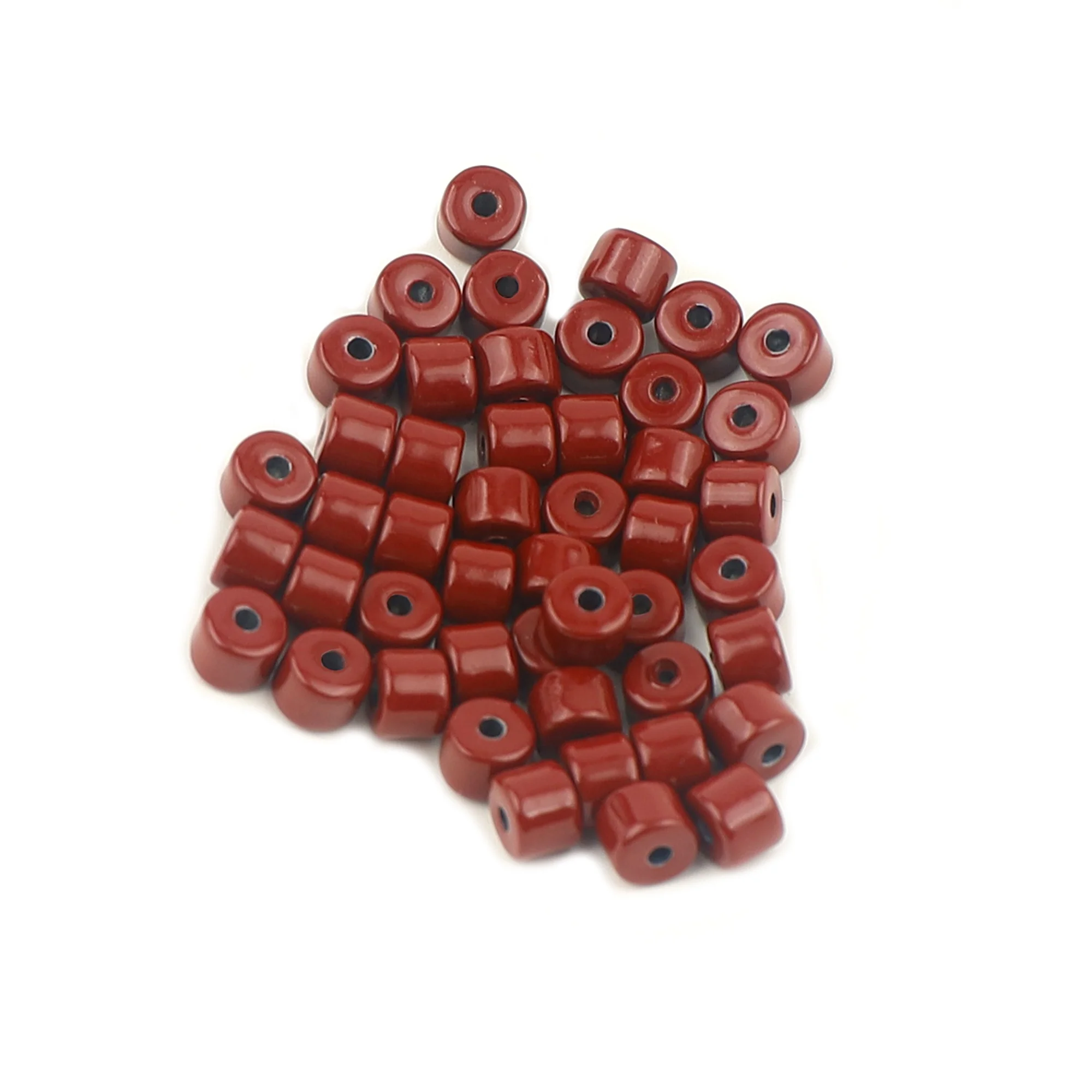 Factory Directly Wholesale 5*4mm Metal Painted Alloy Enamel Tile Discs Beads For Jewelry Making