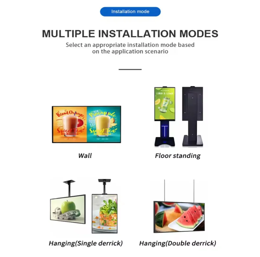 Remotely Cms Control Software Lcd Restaurant Digital Menu Board Display Screen Fast Food Advertising Menu