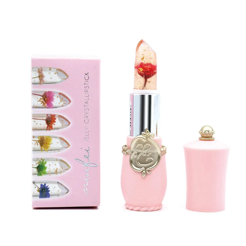 OEM Or Wholesale  Make Your Own Waterproof Private Label 24 Hours  Flower Jelly Lipstick