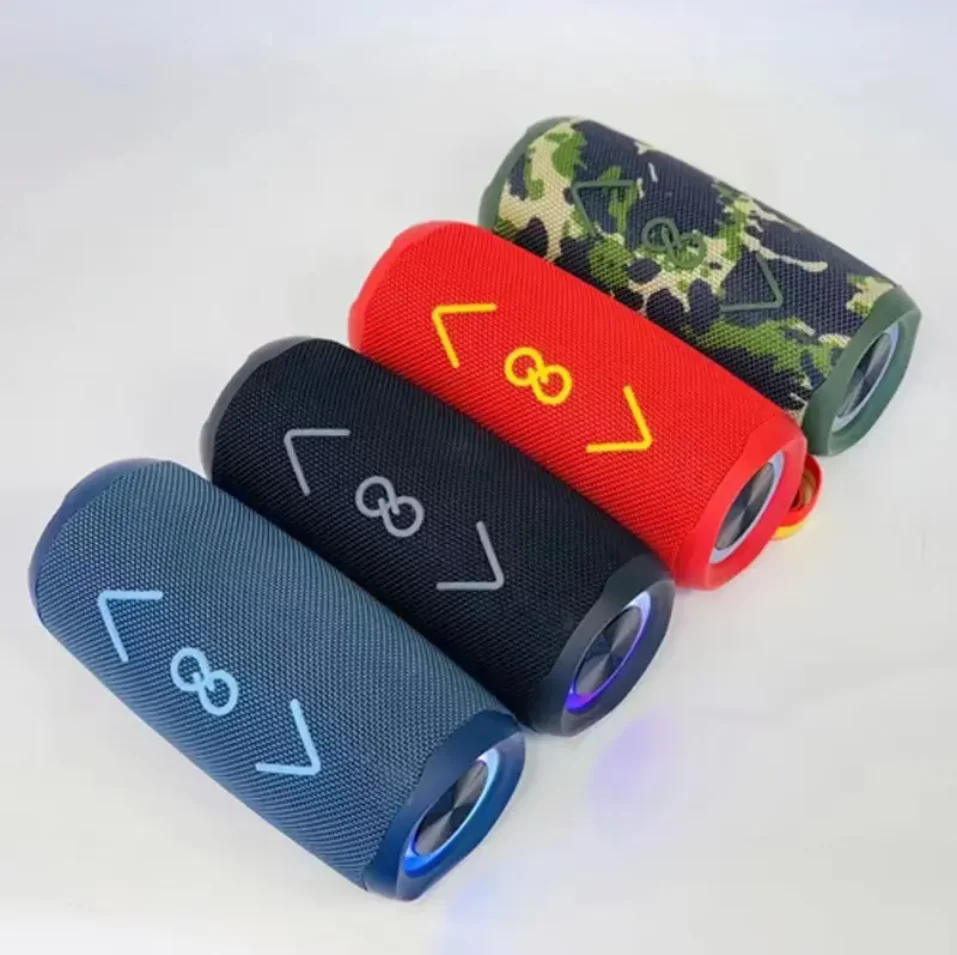 New S450 Wireless Bluetooth Speaker Outdoor Handsfree Call Portable Audio Fabric Handheld TWS Colorful Light speaker