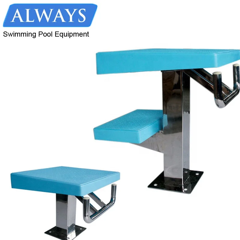 Factory price Competition Standard Two Steps Stainless Steel Swimming Pool Starting Block Diving Board