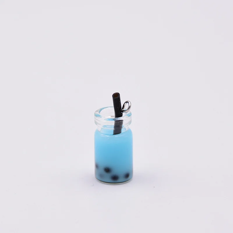 Yiwu insheen милые цветные ювелирные серьги миниатюрные 3d пузыри чайные бутылки дизайнерские стеклянные подвески