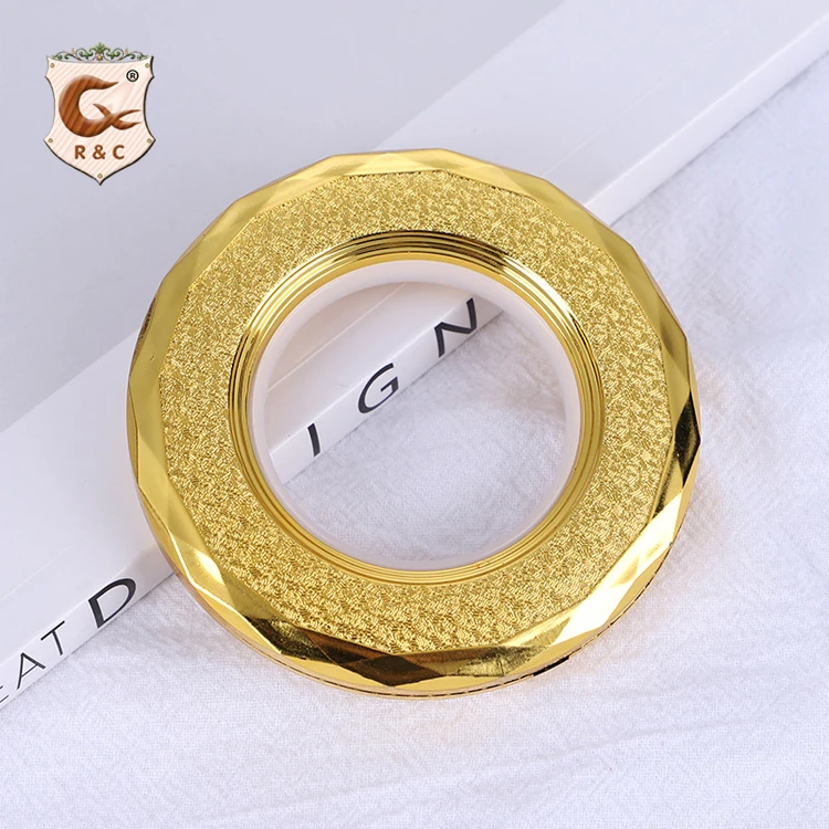  Hot Sale Curtain PP Plastic Diamond Rings Home Decor Fancy Colorful Grommet Eyelet Accessories