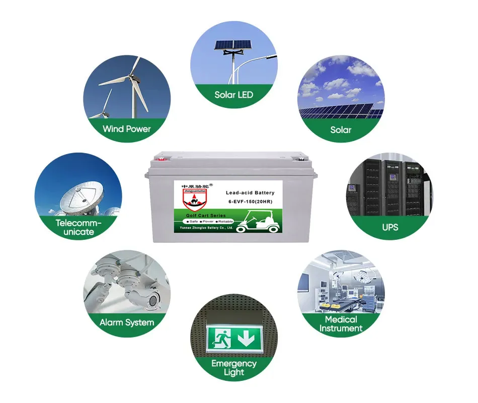 12V 150AH 180Ah Electric Golf Cart 48V 72V Battery Rechargeable Dry Charged Sealed GEL Power Lead Acid Batteries