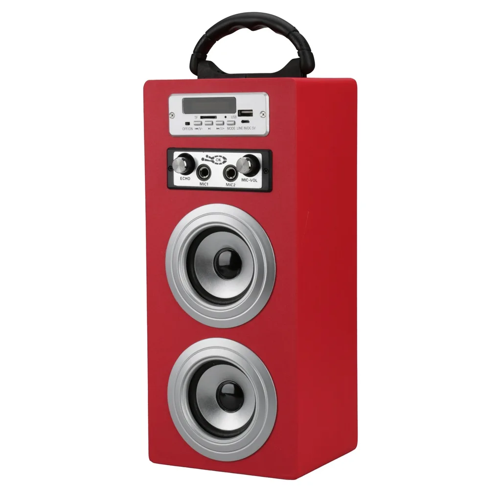 Оптовая продажа экологически чистый портативный небольшой беспроводной мини HiFi деревянный уличный Bluetooth-динамик