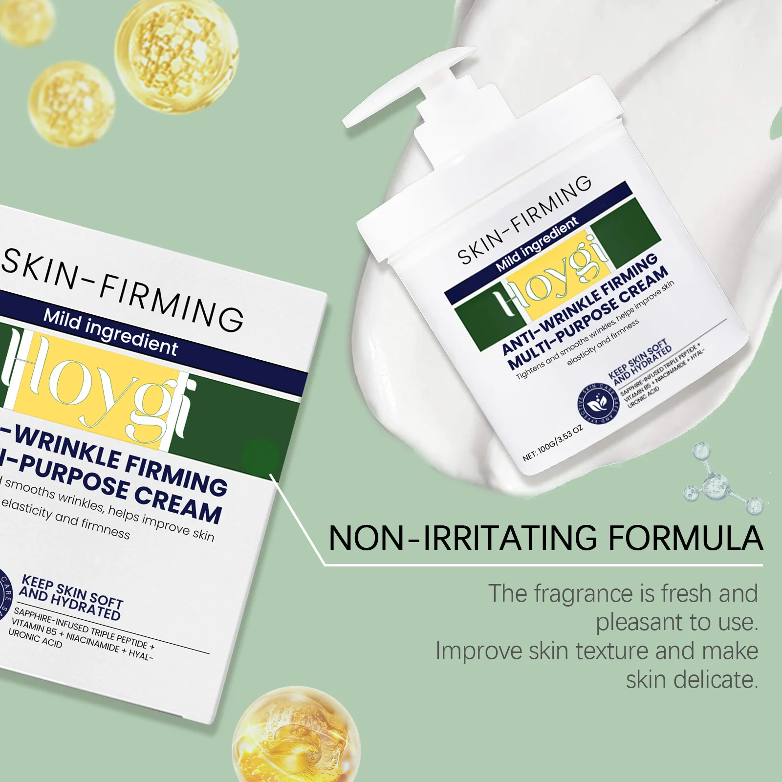 high quality HOYGI moisturizing face cream nourishes the face, moisturizes, softens and moisturizes the skin