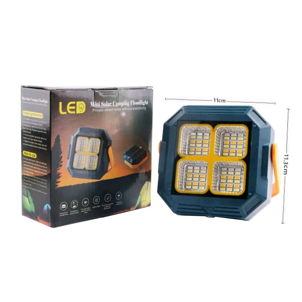 XJ-K0 LED Solar Work Light battery Rechargeable IP66 Waterproof Portable Solar Outdoor Working Lamp for Emergency,Repair,Camping