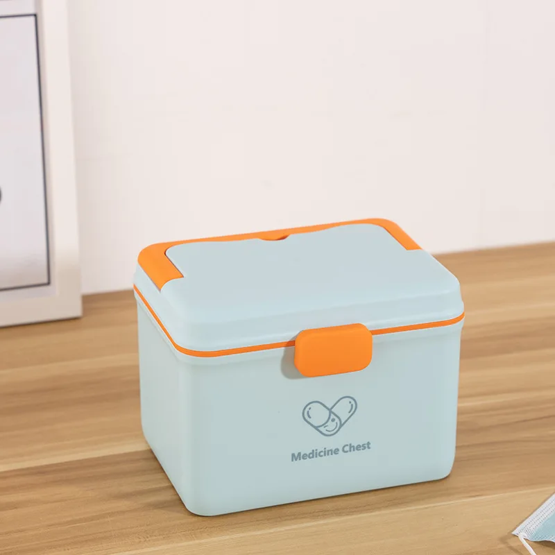 2023 New Hot Selling Portable Medicine Cabinet Family Medicine Chest First-aid Box Plastic Storage Drug Box