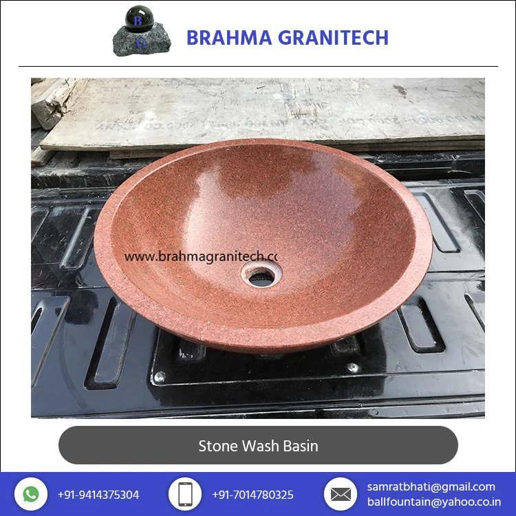 Highly Recommended Tough Stone Made Bathroom Wash Basin Bowl