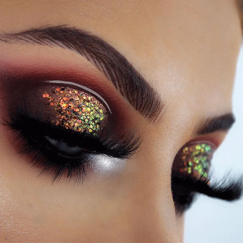 Vendor Holographic Custom No Logo 8 Colors Single Duochrome Multi Chrome Eye Shade Makeup Chameleon Glitter Eyeshadow Gel