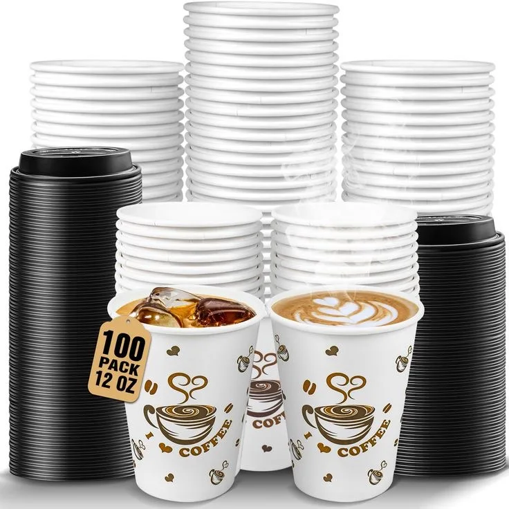 European Quality 25 oz Double Wall Coffee Cup with Pet Lid PE Paint Coat for Noodles or Salad Factory Prices