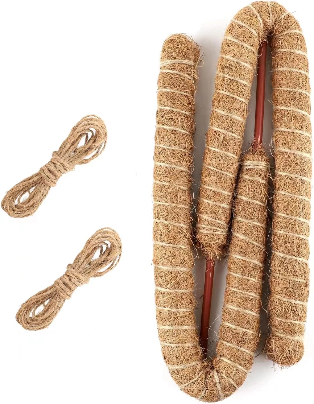 Cheapest Price   Garden Accessories Plant Stakes Wholesale Coconut Coir Fiber Poles For Climbing Plants