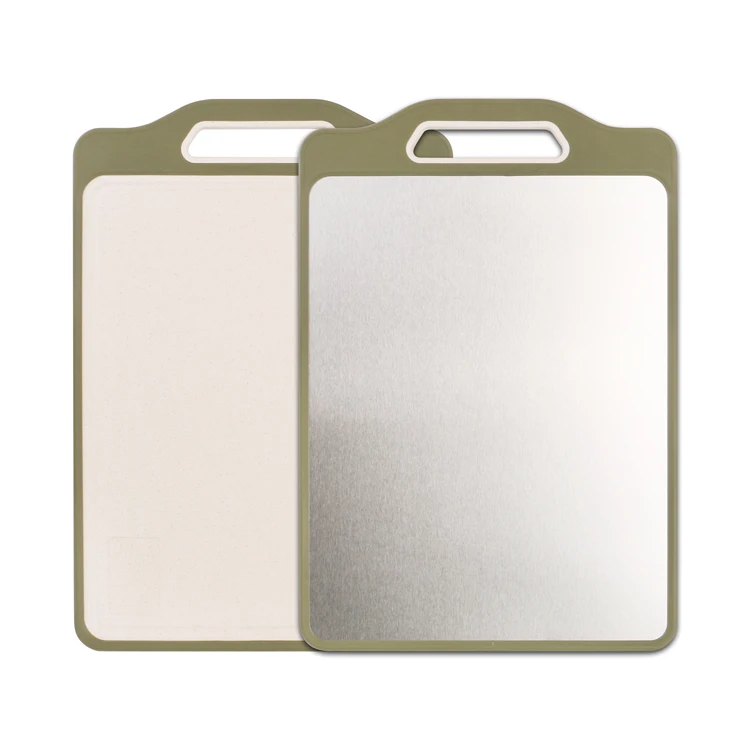 K&B Custom Germproof Double Side Stainless Steel Cutting Board Kitchen Chopping Board