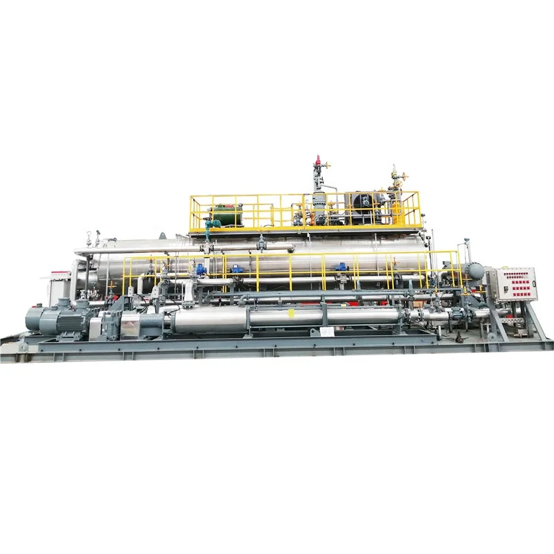 
High efficiency booster station for oil and gas mixed transportation 