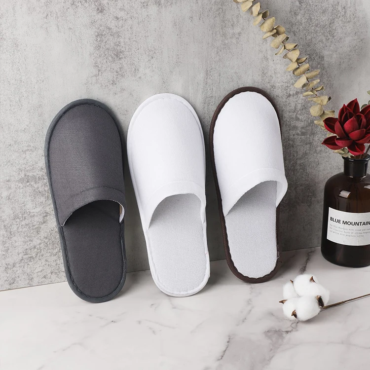 Wholesale customized For hotel disposable house spa splippers Washable Waffle Disposable Hotel Slippers