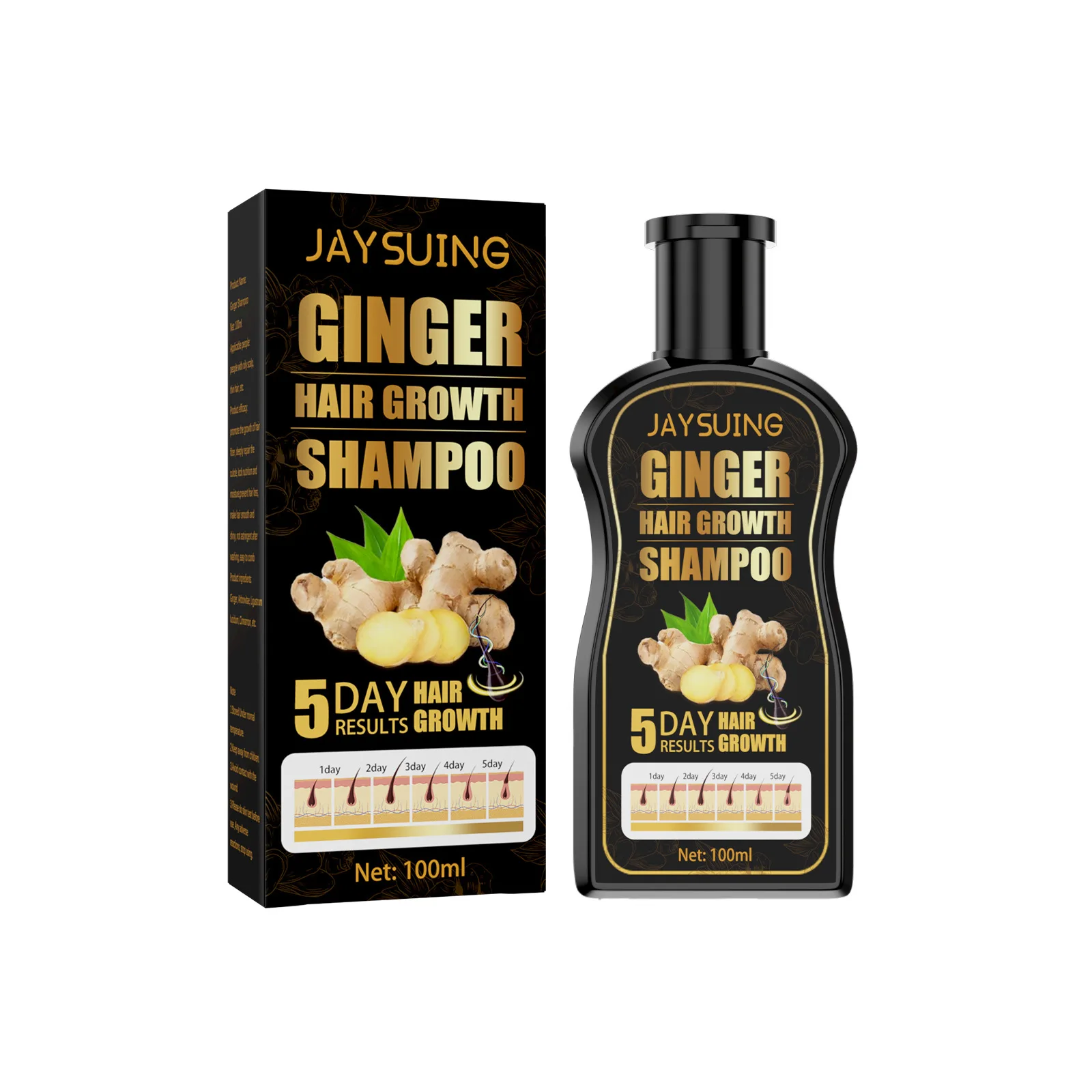 Ginger Hair Growth Shampoo Essential Oil Natural Anti Hair Loss Soap Fast Hair Grow Shampoo