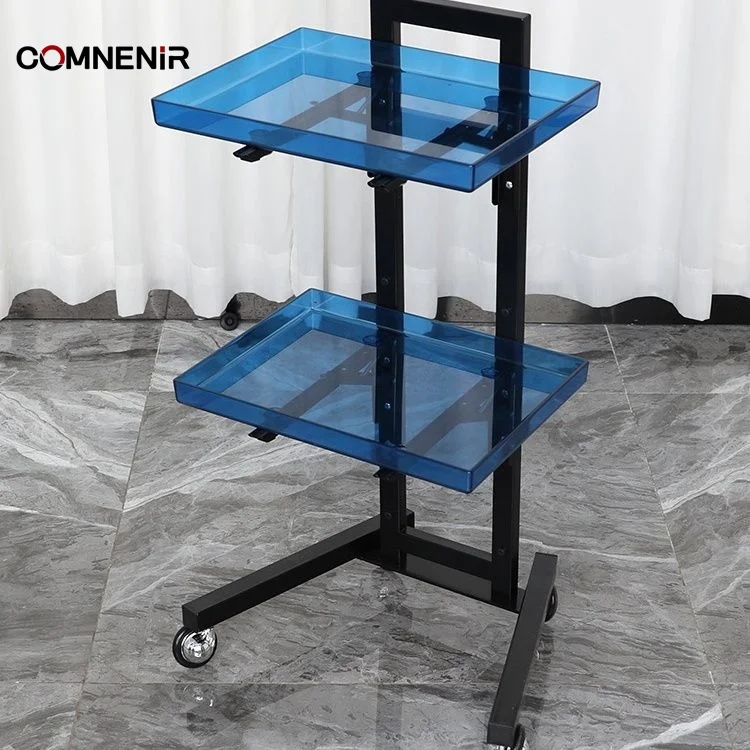 3 Layer Socket Beauty Medical Beauty Salon Trolley metal Dental Tool storage Cart White Salon Mobile stand